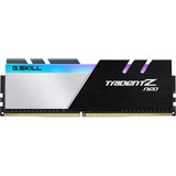 G.Skill DIMM 16 GB DDR4-3200 (2x 8 GB) Dual-Kit, Arbeitsspeicher schwarz/weiß, F4-3200C16D-16GTZN, Trident Z Neo, INTEL XMP