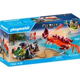 PLAYMOBIL 71532 Pirates Kampf gegen die Riesenkrabbe, Konstruktionsspielzeug 