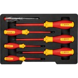 Bosch VDE Schraubendreher-Set TX Professional, 7-teilig rot/gelb, 6 VDE-Schraubendreher, Phasenprüfer SL3