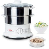 Tefal Dampfgarer Convenient Series VC1451 edelstahl/weiß, 900 Watt, 2x 3 Liter