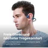 Shokz OpenRun, Kopfhörer blau, Eclipse Blau, Bluetooth, Laden über USB-C