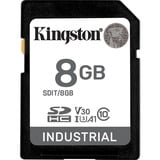 Kingston Industrial 8 GB SDHC, Speicherkarte schwarz, UHS-I U3, Class 10, V30, A1