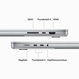 Apple MacBook Pro (16") 2023 CTO, Notebook silber, M3 Max 40-Core GPU, MacOS, Amerikanisch, 41.1 cm (16.2 Zoll) & 120 Hz Display, 1 TB SSD