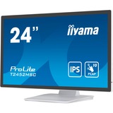 iiyama ProLite T2452MSC-W1, LED-Monitor 61 cm (24 Zoll), weiß/schwarz, FullHD, IPS, Touchscreen