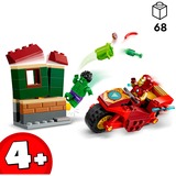 LEGO 76287 Marvel Super Heroes Iron Man mit Bike und der Hulk, Konstruktionsspielzeug 