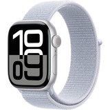 Apple Watch Series 10, Smartwatch silber, Aluminium, 42 mm, Sport Loop blaue Wolke, Cellular