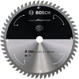 Bosch Kreissägeblatt Standard for Aluminium, Ø 184mm, 56Z Bohrung 16mm, für Akku-Kappsägen