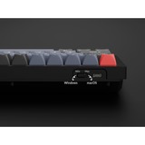 Keychron Q7 Barebone ISO, Gaming-Tastatur schwarz, Hot-Swap, Aluminiumrahmen, RGB