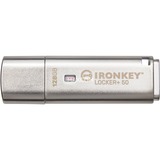 Kingston IronKey Locker+ 50 128 GB, USB-Stick aluminium, USB-A 3.2 Gen 1