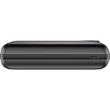 goobay Powerbank Kompakt 20.000 mAh schwarz, 20 Ah, 1x USB-A, 1x USB-C, Power Delivery, Quick Charge