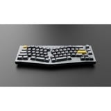 Keychron Q8 Barebone ISO Knob, Gaming-Tastatur grau, Alice Layout, Hot-Swap, Aluminiumrahmen, RGB