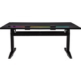 Thermaltake G700 RGB Gaming Desk, Gaming-Tisch schwarz, RGB-LED-Lichtleiste 16,8 Millionen Farben