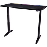 Thermaltake G700 RGB Gaming Desk, Gaming-Tisch schwarz, RGB-LED-Lichtleiste 16,8 Millionen Farben