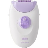 Braun Silk-épil 3-000, Epiliergerät weiß/lila