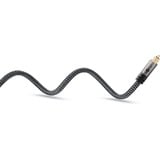 goobay Plus Toslink-Kabel schwarz/silber, 1 Meter