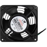 Inter-Tech Fan SWFAN 120mm/230V, Luftkühler schwarz, für Server- und Wandschränke mit 230-Volt-Anschluss, 120 mm