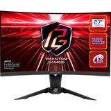 ASRock PG27Q15R2A, Gaming-Monitor 69 cm (27 Zoll), schwarz, QHD, VA, AMD Free-Sync Premium, Wi-Fi Antenne, 165Hz Panel