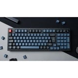 Keychron V5, Gaming-Tastatur schwarz/blaugrau, DE-Layout, Keychron K Pro Red, Hot-Swap, RGB