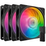 Cooler Master Mobius 120P ARGB 120x120x25, Gehäuselüfter schwarz, 3er Pack, 120 mm