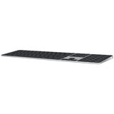 Apple Magic Keyboard mit Touch ID und Ziffernblock, Tastatur silber/schwarz, UK-Layout, für Mac Modelle mit Apple Chip