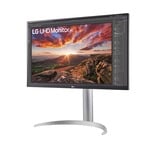 LG 27UP85NP-W, LED-Monitor 68.4 cm (27 Zoll), silber/schwarz, UltraHD/4K, IPS, HDR, USB-C