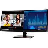 Lenovo ThinkVision P34w-20, LED-Monitor 86.7 cm (34.1 Zoll), schwarz, WQHD, IPS, Curved, USB-C