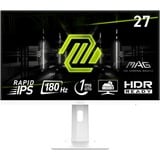 MSI MAG 274PFWDE, Gaming-Monitor 69 cm (27 Zoll), weiß, FullHD, Rapid-IPS, HDR, Adaptive-Sync, 180Hz Panel