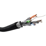 goobay Outdoor Netzwerkabel Cat.7 S/FTP (PiMF) schwarz, 100 Meter