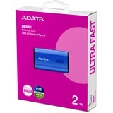 ADATA SE880 2 TB, Externe SSD blau, USB-C 3.2 Gen 2x2 (20 Gbit/s)