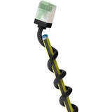 goobay Ultraflexibles Cat.8.1 Patchkabel slim, U/FTP schwarz, 2 Meter, extrakurze Stecker