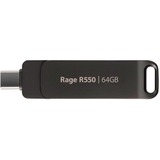 Patriot Rage R550 64GB, USB-Stick schwarz, USB-A und USB-C 3.2 Gen 1