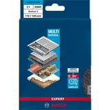 Bosch Expert Vlies-Schleifpad N880 Medium S, 115x140mm, Schleifblatt schwarz, 2 Stück, zum Handschleifen