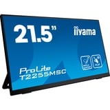 iiyama ProLite T2255MSC-B1, LED-Monitor 54.5 cm (21.5 Zoll), schwarz, Full HD, IPS, HDMI, DisplayPort