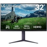 LG UltraGear 32GS85QX-B.AEU, Gaming-Monitor 80 cm (31.5 Zoll), dunkelgrau, WQHD, IPS, HDMI, DP, USB-Hub, 180Hz Panel