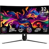 MSI MPG 321CURXDE QD-OLED, Gaming-Monitor 80 cm (31.5 Zoll), schwarz, UltraHD/4K, QD-OLED, Curved, USB-Hub, KVM, 240Hz Panel