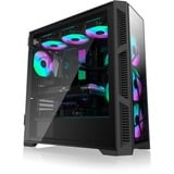 RAIJINTEK PONOS ULTRA TG4, Tower-Gehäuse schwarz, Front und Seitenteil aus Tempered Glass