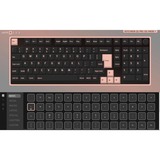 Keychron Q5 Pro, Gaming-Tastatur schwarz/blaugrau, DE-Layout, Keychron K Pro Red, Hot-Swap, Aluminiumrahmen, RGB