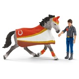 Schleich Horse Club Mias Voltigier-Reitset, Spielfigur 