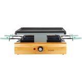 Domo Bamboo D09246G, Raclette holz/schwarz