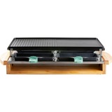 Domo Bamboo D09246G, Raclette holz/schwarz