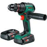 Bosch Akku-Bohrschrauber AdvancedDrill 18V-80 QuickSnap grün/schwarz, 2x Li-Ionen Akku 2,5Ah, POWER FOR ALL ALLIANCE