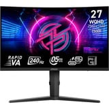 MSI MPG 275CQRXFDE, Gaming-Monitor 69 cm (27 Zoll), schwarz, WQHD, Rapid VA, Curved, HDR, 240Hz Panel