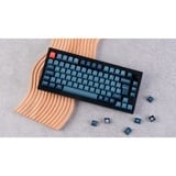 Keychron V1 Max, Gaming-Tastatur schwarz/blaugrau, DE-Layout, Gateron Jupiter Banana, Hot-Swap, RGB