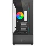 Sharkoon AK6 RGB  , Tower-Gehäuse schwarz, Tempered Glass x 2