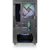 Thermaltake Versa H16 TG ARGB , Tower-Gehäuse schwarz, Tempered Glass