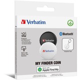Verbatim My Finder Coin Bluetooth Tracker, Ortungstracker 2er-Pack, 1x schwarz, 1x weiß