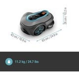 GARDENA Mähroboter smart SILENO free 800m² Set grau/türkis, Li-Ionen Akku, mit smart Gateway, LONA-Technologie