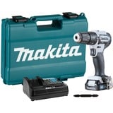 Makita Akku-Schlagbohrschrauber HP333DSAW, 12Volt weiß/schwarz, Li-Ionen Akku 2,0Ah, Koffer