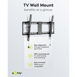 goobay TV-Wandhalterung Pro TILT (L) schwarz, für 94 - 178cm (37" - 70") Fernseher