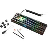 Sharkoon SKILLER SGK50 S4, Gaming-Tastatur schwarz, US-Layout, Kailh Red